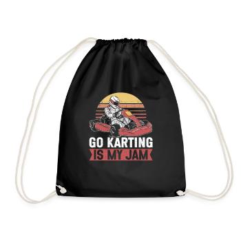 Go Kart Racing Kart Driver Enthusiast Kartier - Sac de sport léger - noir - Devant