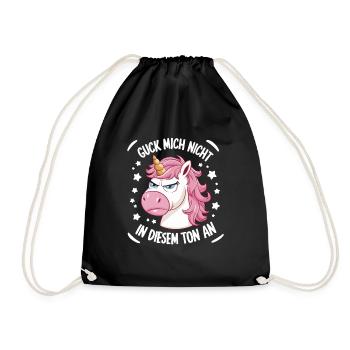 Don’t Look At Me In This Tone Licorne Drôle - Sac de sport léger - noir - Devant