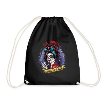 Pas de café Pas de Muertos magique Jour des morts Halloween - Sac de sport léger - noir - Devant