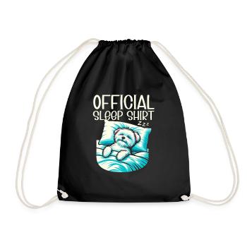 Berger Officiel Dormant Chien Maltais PJ - Sac de sport léger - noir - Devant