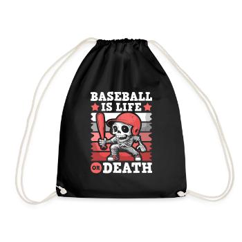 Squelette de baseball - Sac de sport léger - noir - Devant