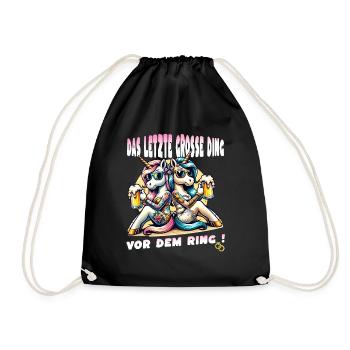 Bachelor Party Bride Hen Party Rumbling Women - Drawstring Bag - black - Front