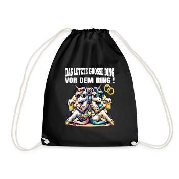 Enterrement de vie de garçon Mariée Enterrement de vie de jeune fille Grondement de femmes - Sac de sport léger - noir - Devant