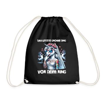 Bachelor Party Bride Hen Party Rumbling Women - Drawstring Bag - black - Front