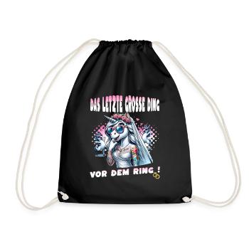 Bachelor Party Bride Hen Party Rumbling Women - Drawstring Bag - black - Front