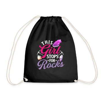 Cette fille s’arrête pour les roches Geode Hunter - Sac de sport léger - noir - Devant