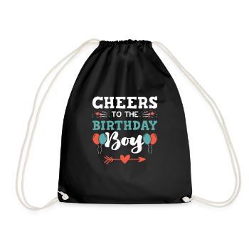 birthday boy - Turnbeutel - Schwarz - Vorne