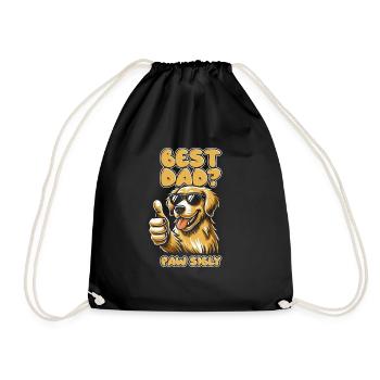 Golden Retriever Père Meilleur Papa Pawsibly - Sac de sport léger - noir - Devant