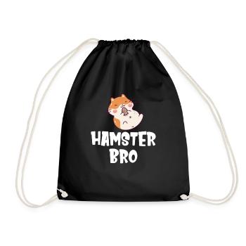 Frère hamster ! Amoureux Des Hamsters, Mignon - Sac de sport léger - noir - Devant