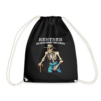 PENSIONERS THE BEST COMES AT THE END - Drawstring Bag - black - Front