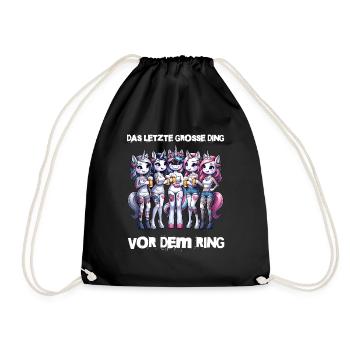 Bachelor Party Bride Hen Party Rumbling Women - Drawstring Bag - black - Front