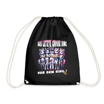 Enterrement de vie de garçon Mariée Enterrement de vie de jeune fille Grondement de femmes - Sac de sport léger - noir - Devant