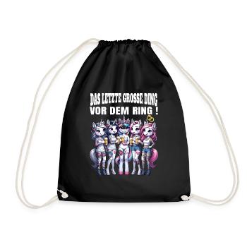 Bachelor Party Bride Hen Party Rumbling Women - Drawstring Bag - black - Front