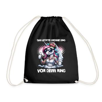 Enterrement de vie de garçon Mariée Enterrement de vie de jeune fille Grondement de femmes - Sac de sport léger - noir - Devant