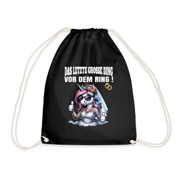 Bachelor Party Bride Hen Party Rumbling Women - Drawstring Bag - black - Front