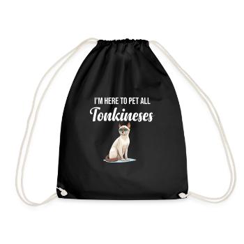 Ich Bin Hier, Um Alle Tonkinesen-ragdoll-eltern, - Turnbeutel - Schwarz - Vorne
