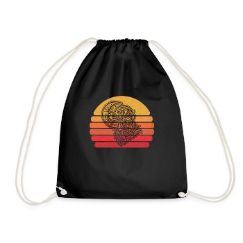 Golden Doodle Moon Phases - Turnbeutel - Schwarz - Vorne