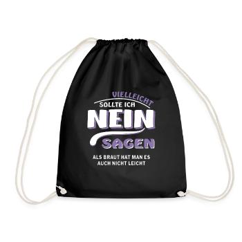 SAY NO BRIDE - Drawstring Bag - black - Front