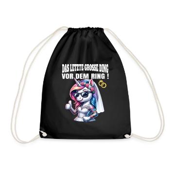 Enterrement de vie de garçon Mariée Enterrement de vie de jeune fille Grondement de femmes - Sac de sport léger - noir - Devant