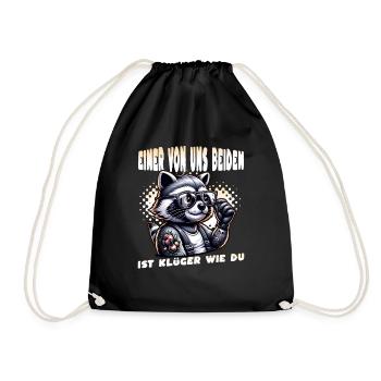 I hate people - What's wrong with you - Drawstring Bag - black - Front