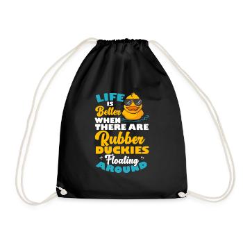 Rubber Duck Rubber Duck - Drawstring Bag - black - Front