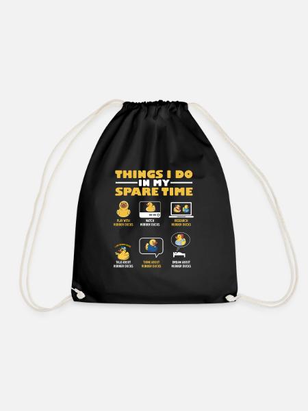 Rubber Duck Rubber Duck - Drawstring Bag - black