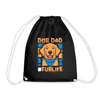 Golden Retriever Père Chien Papa Pour La Vie - Sac de sport léger - noir - Devant
