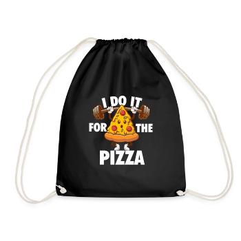 Je le fais pour la pizza - Food Lover - Sac de sport léger - noir - Devant