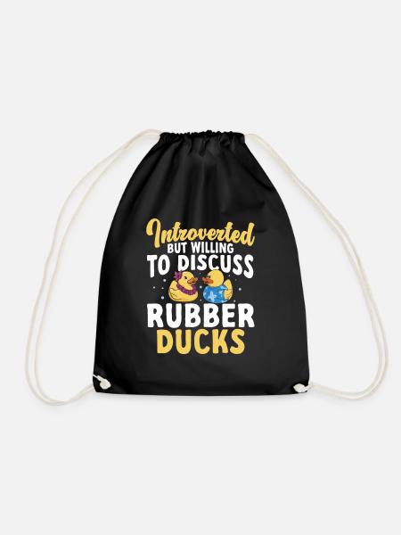 Rubber Duck Rubber Duck - Drawstring Bag - black