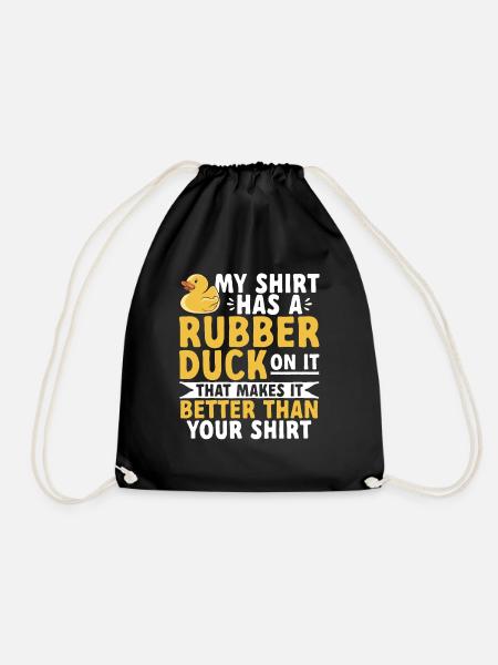 Rubber Duck Rubber Duck - Drawstring Bag - black