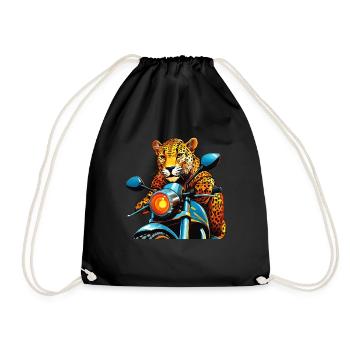 LEOPARD MOTORRAD - Turnbeutel - Schwarz - Vorne