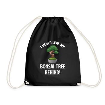 Ich Lasse Meinen Bonsai-baum Nie Zurück! - Turnbeutel - Schwarz - Vorne