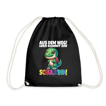 Écolier 2024 entrant à l'école - Sac de sport léger - noir - Devant