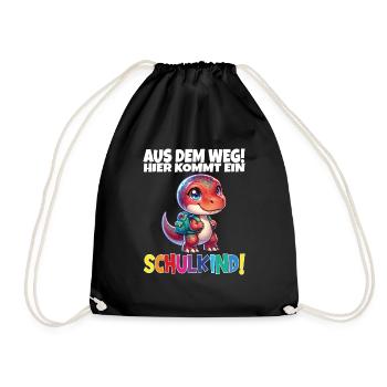 Écolier 2024 entrant à l'école - Sac de sport léger - noir - Devant