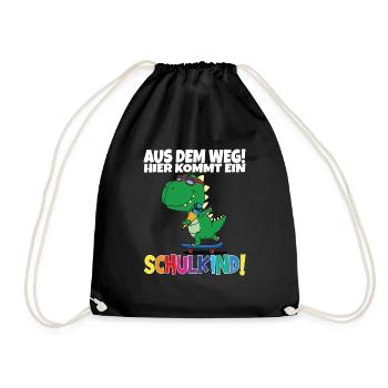 Écolier 2024 entrant à l'école - Sac de sport léger - noir - Devant