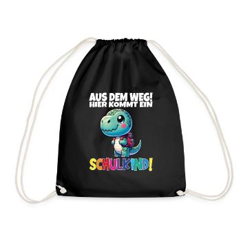 Écolier 2024 entrant à l'école - Sac de sport léger - noir - Devant