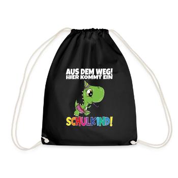 Écolier 2024 entrant à l'école - Sac de sport léger - noir - Devant