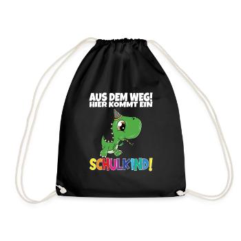 Écolier 2024 entrant à l'école - Sac de sport léger - noir - Devant