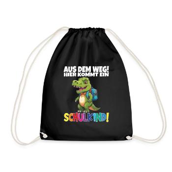 Écolier 2024 entrant à l'école - Sac de sport léger - noir - Devant