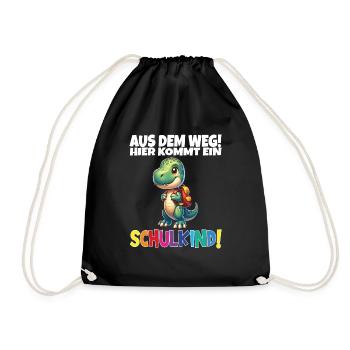 Écolier 2024 entrant à l'école - Sac de sport léger - noir - Devant