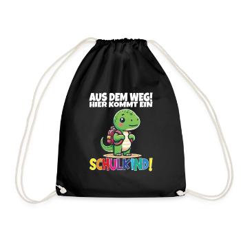 Écolier 2024 entrant à l'école - Sac de sport léger - noir - Devant