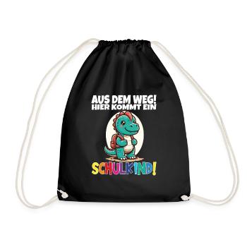 Écolier 2024 entrant à l'école - Sac de sport léger - noir - Devant