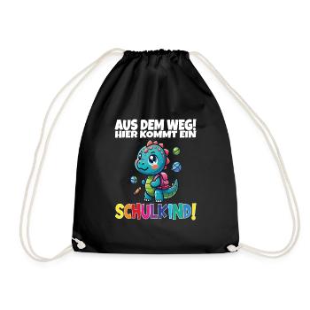 Écolier 2024 entrant à l'école - Sac de sport léger - noir - Devant