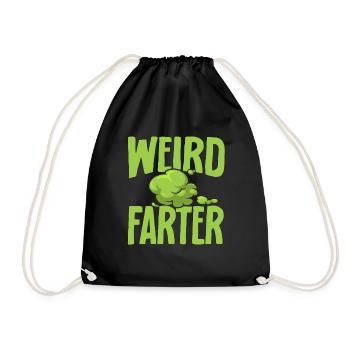 fart farting farting farting - Drawstring Bag - black - Front