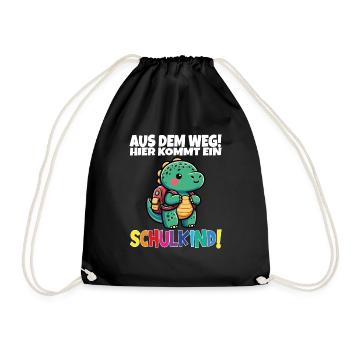 Écolier 2024 entrant à l'école - Sac de sport léger - noir - Devant