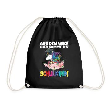 Écolier 2024 entrant à l'école - Sac de sport léger - noir - Devant