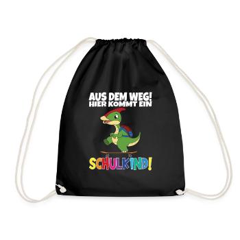 Écolier 2024 entrant à l'école - Sac de sport léger - noir - Devant