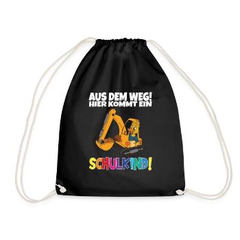 Écolier 2024 entrant à l'école - Sac de sport léger - noir - Devant