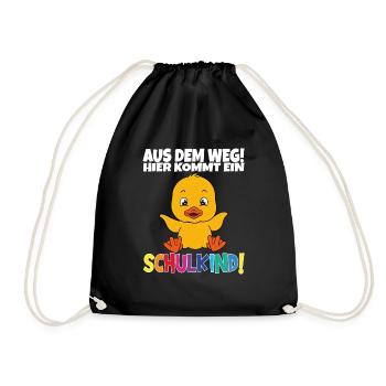 Écolier 2024 entrant à l'école - Sac de sport léger - noir - Devant