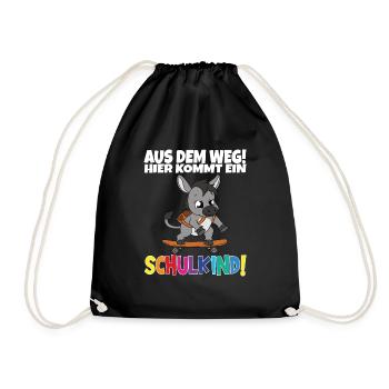 Écolier 2024 entrant à l'école - Sac de sport léger - noir - Devant